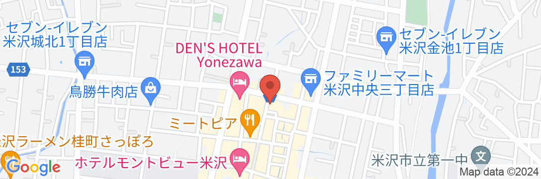 ホテルセレクトイン米沢の地図