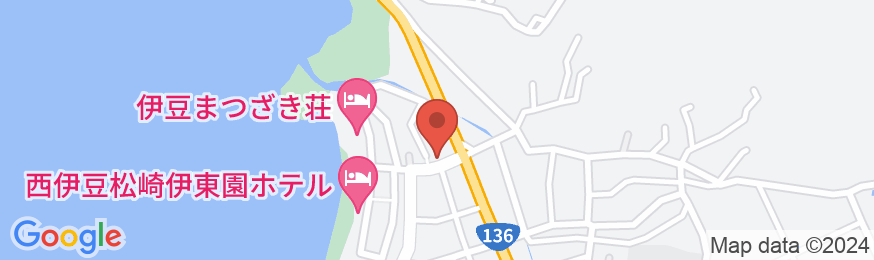 松崎温泉 海浜荘の地図