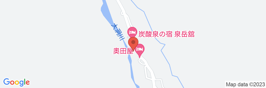 下呂の奥座敷 炭酸泉の宿 泉岳舘の地図