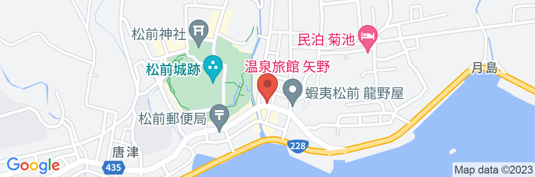温泉旅館 矢野の地図