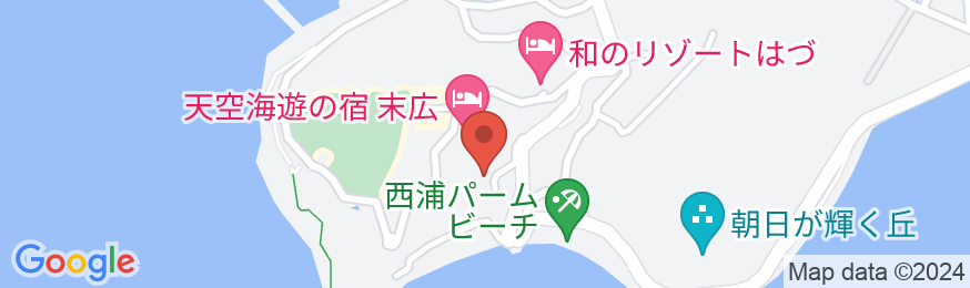 三河湾を一望■天下の絶景 西浦温泉 ホテル東海園の地図
