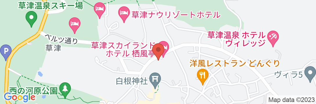 草津温泉 HANAYADO BAELZ(ハナヤド ベルツ)の地図
