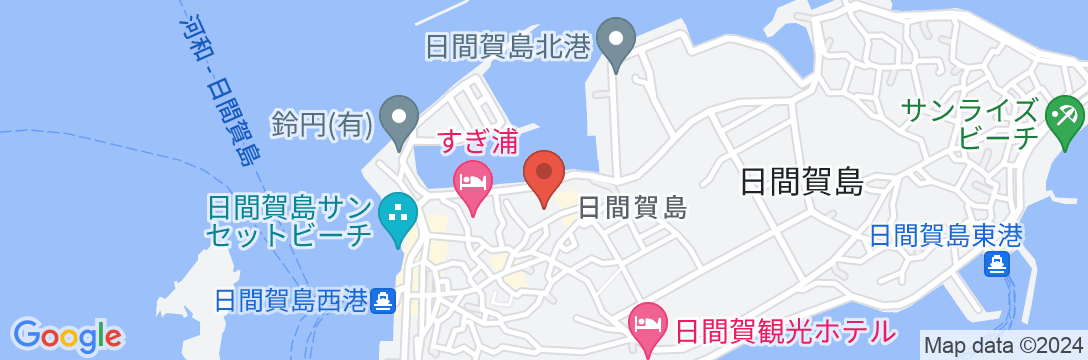 日間賀島 民宿・釣船すずらんの地図