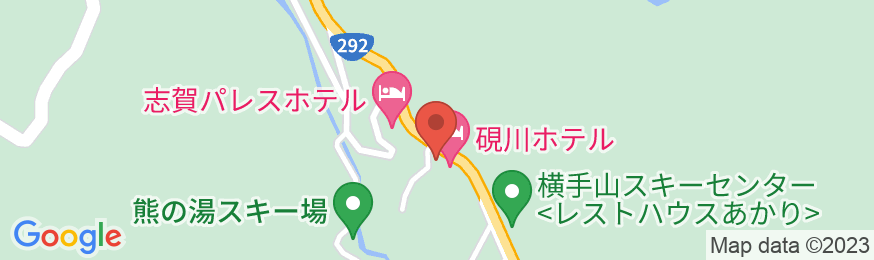 志賀高原熊の湯・硯川温泉 にごり湯の宿硯川ホテルの地図