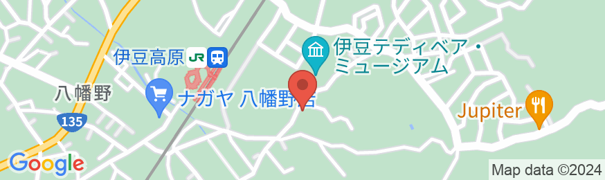 伊豆高原 城ケ崎温泉 花吹雪の地図