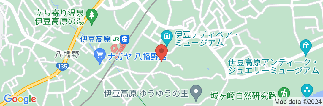 伊豆高原 城ケ崎温泉 花吹雪の地図