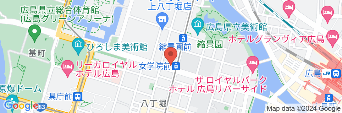 広島パシフィックホテルの地図
