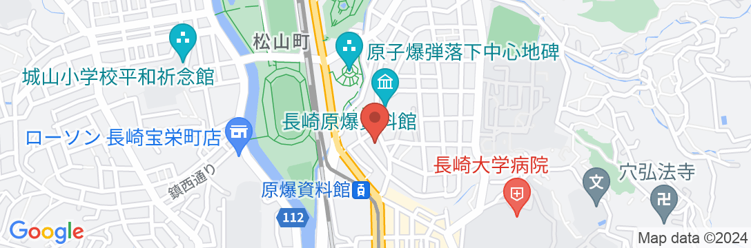 ホテルセントポール長崎の地図