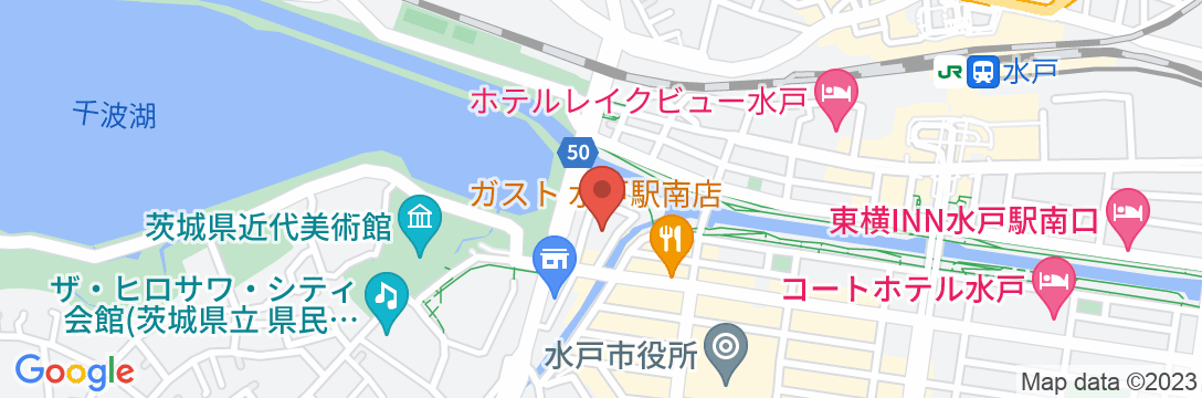 水戸第一ホテル新館の地図