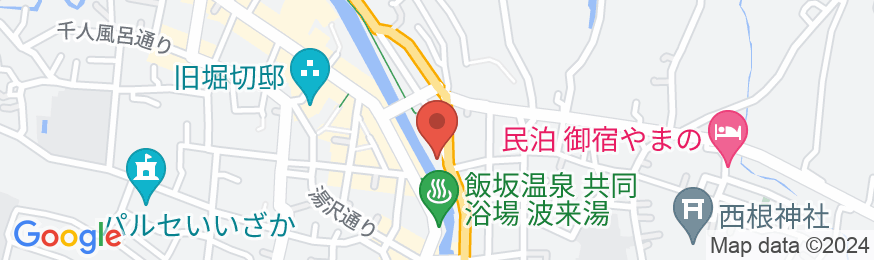 飯坂温泉 清流の宿 花乃湯の地図