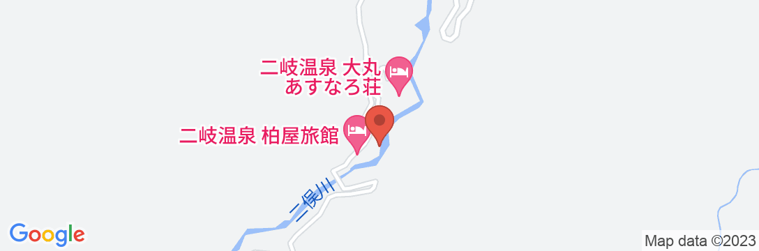 二岐温泉 大和館の地図