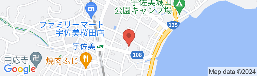 宇佐美温泉 温泉民宿 海風荘の地図