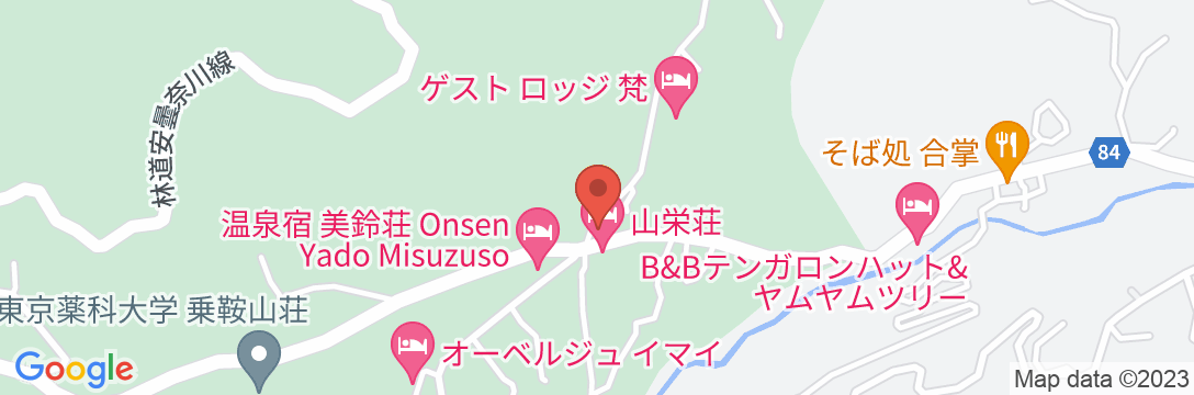 温泉宿 山栄荘の地図