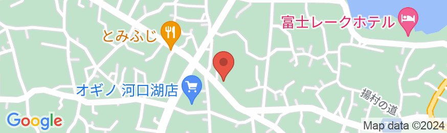 河口湖温泉 温泉民宿 丸弥荘の地図