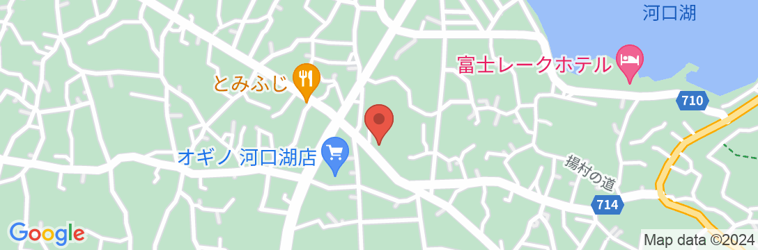 河口湖温泉 温泉民宿 丸弥荘の地図