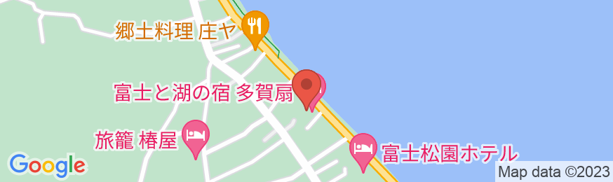 富士山の見える全室個室サウナ付旅館 しずくの地図