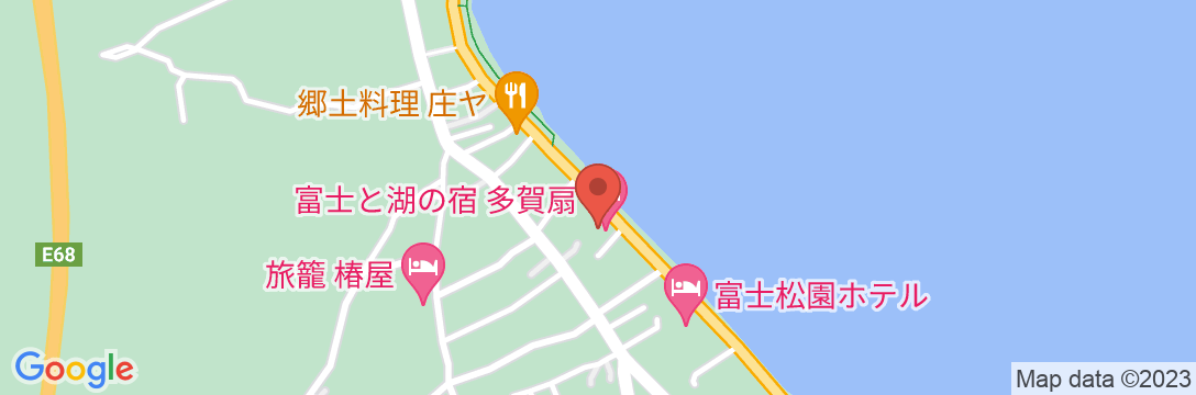 富士山の見える全室個室サウナ付旅館 しずくの地図