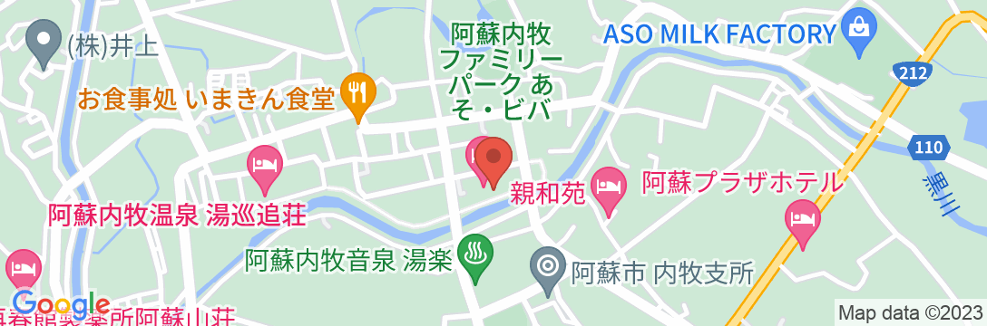 蘇る山と故郷 阿蘇内牧温泉 蘇山郷の地図