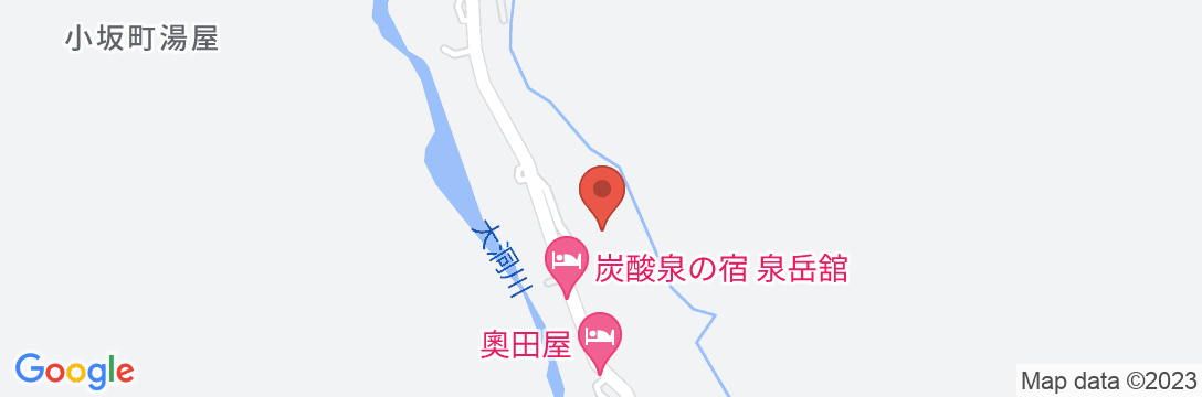 奥田屋の地図