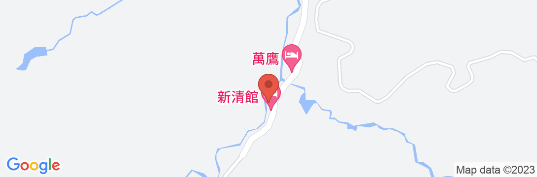 湯川温泉 新清館の地図