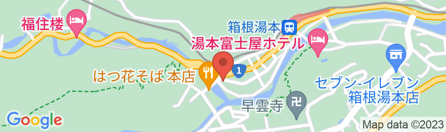 箱根湯本温泉 ホテル河鹿荘<神奈川県>の地図