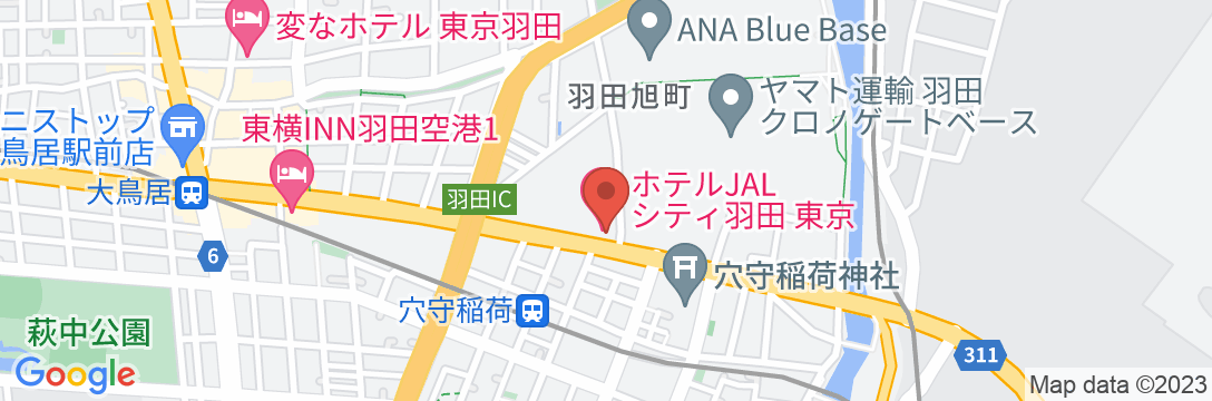 ホテルJALシティ羽田 東京の地図
