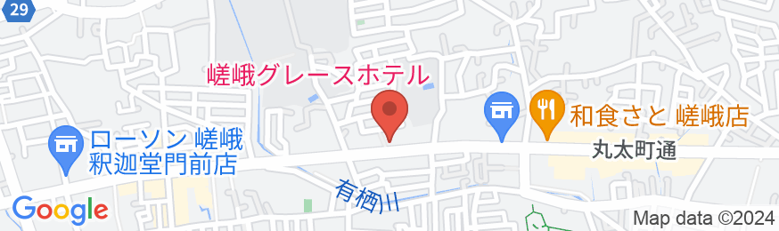嵯峨グレースホテルの地図