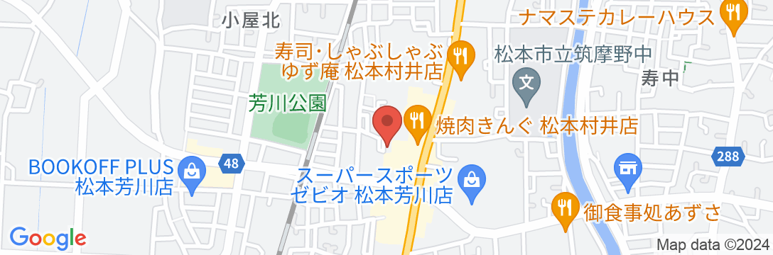 ガーデンホテル松本の地図