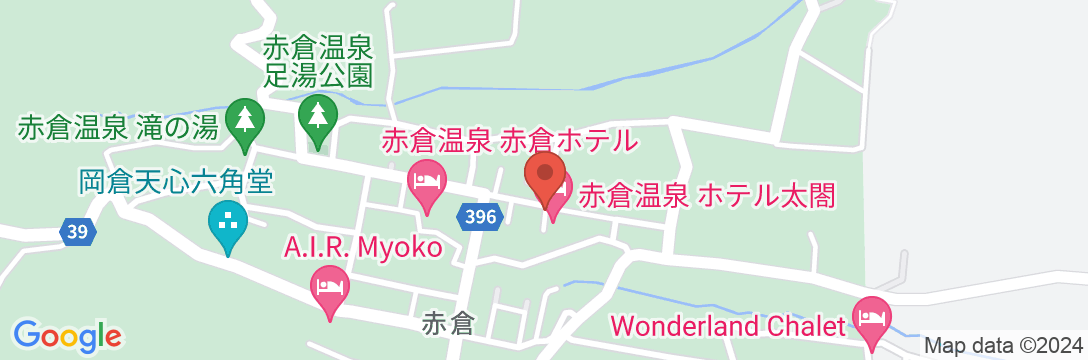 赤倉温泉 ホテル太閤の地図