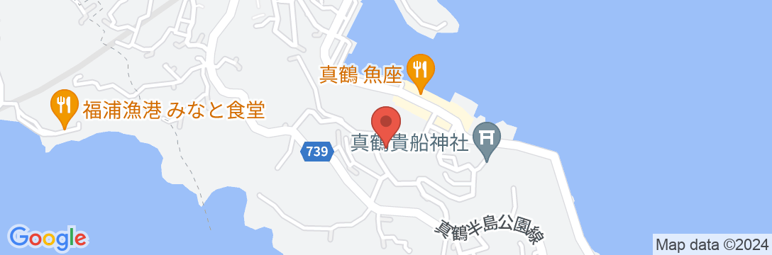 真鶴半島 グルメと天然温泉の宿 SHIOSAIの地図