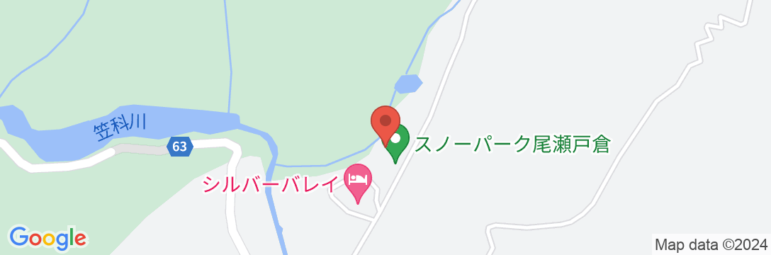 尾瀬高原ホテルの地図