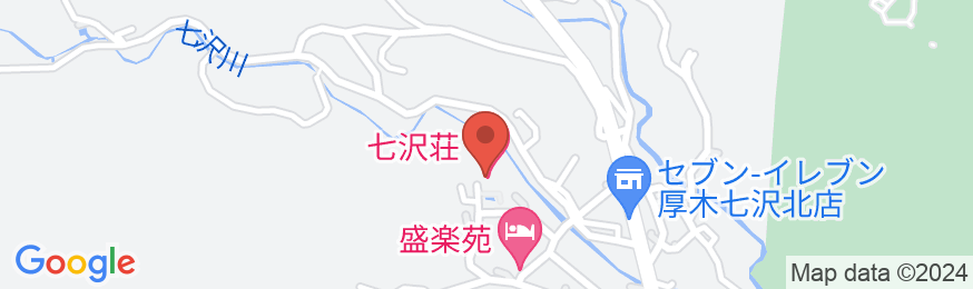 七沢温泉 宇宙と地中から元気をもらう宿 七沢荘の地図