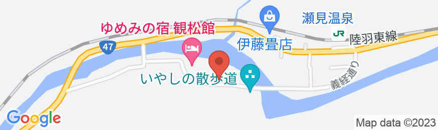 瀬見温泉 ゆめみの宿 観松館の地図