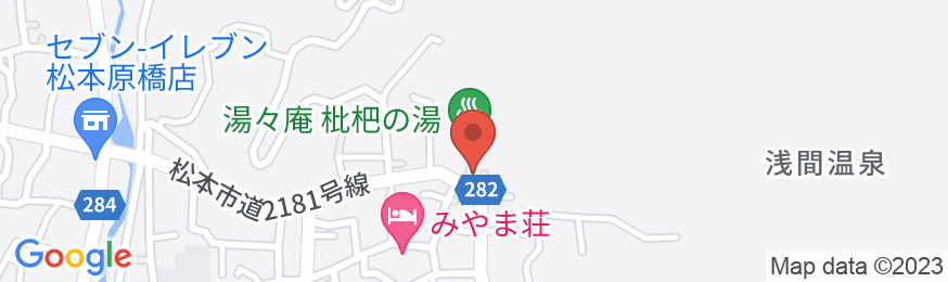 浅間温泉 坂本の湯旅館の地図