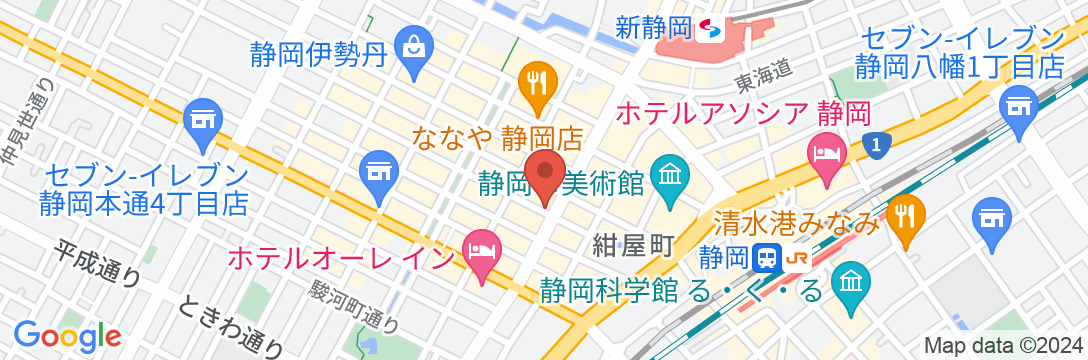 静岡ユーアイホテルの地図