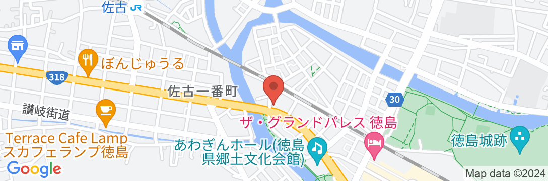 ホテル サンシャイン徳島の地図