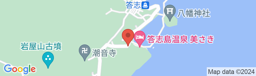 答志島温泉 くつろぎの宿 美さきの地図
