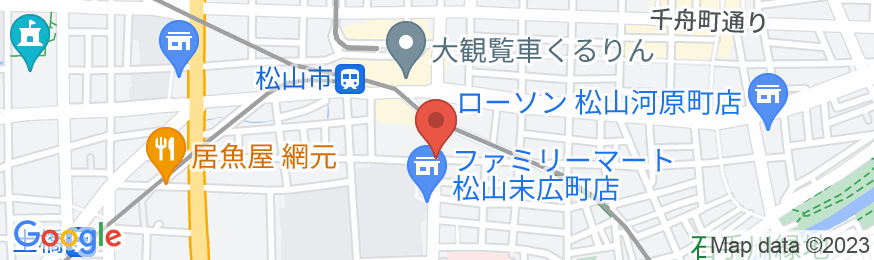Tabist ビジネスホテル末広 松山の地図
