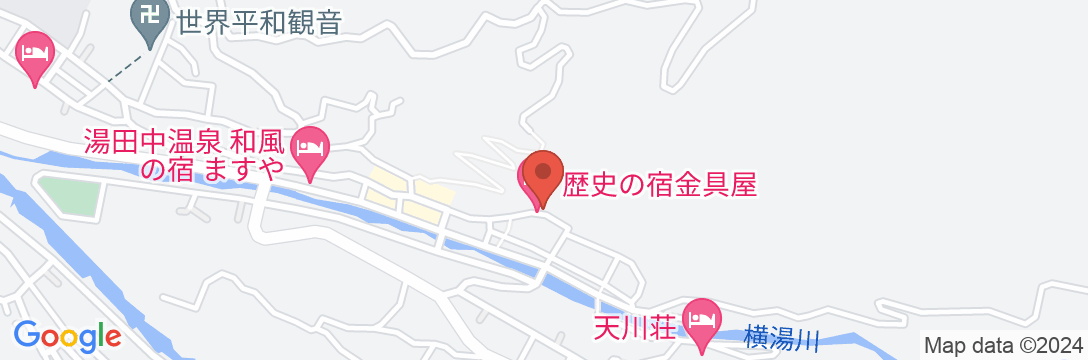 渋温泉 歴史の宿 金具屋の地図