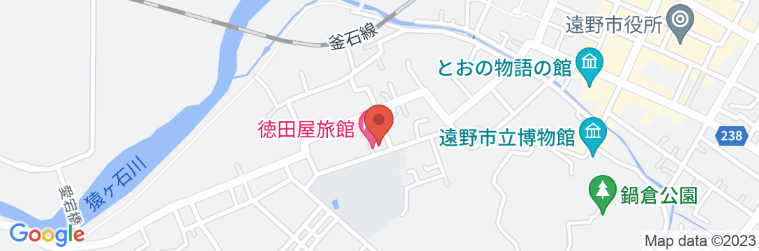 徳田屋旅館<岩手県>の地図