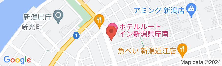 ホテルルートイン新潟県庁南の地図