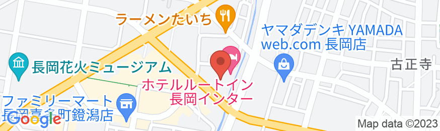 ホテルルートイン長岡インターの地図