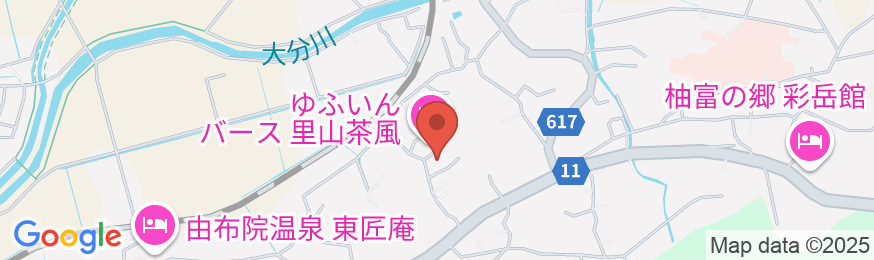 由布院温泉 旅館 冨季の舎の地図