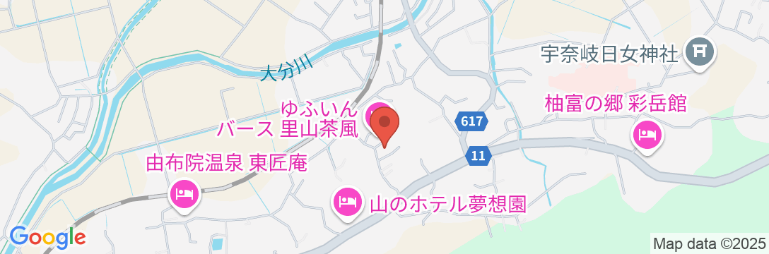 由布院温泉 旅館 冨季の舎の地図