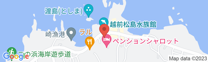 三国温泉 料理民宿 いそやの地図