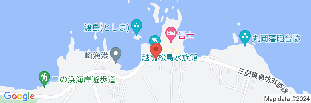 三国温泉 料理民宿 いそやの地図