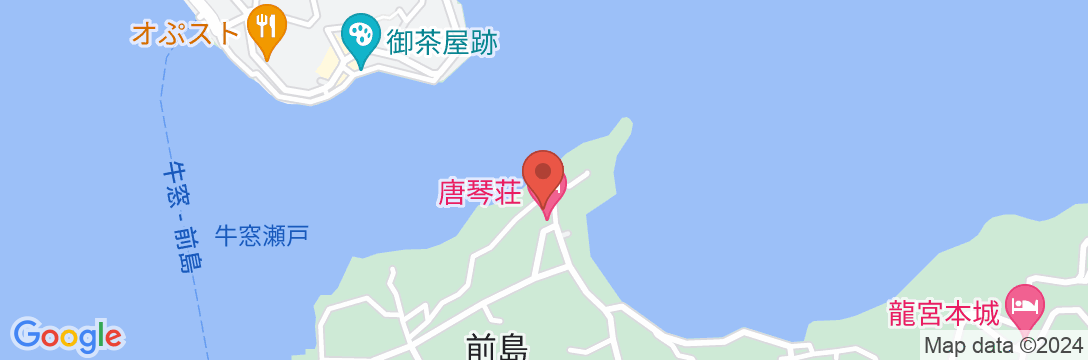 前島旅館 唐琴荘の地図