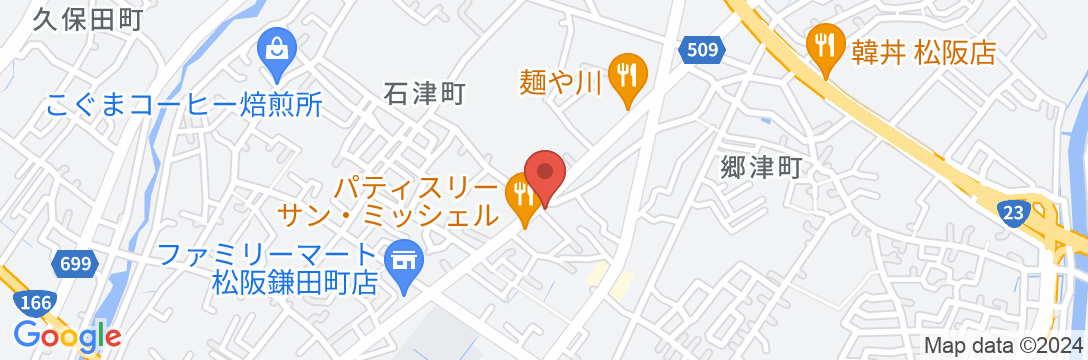 ビジネスホテル 松阪の地図