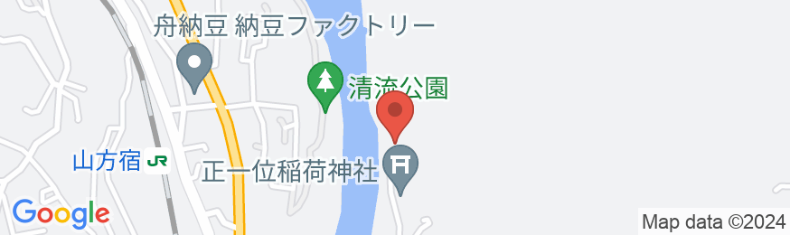 ホテル鮎亭の地図