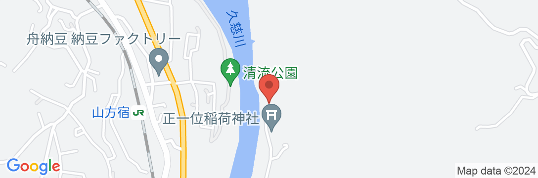 ホテル鮎亭の地図